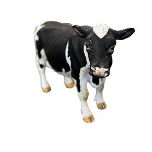 Schleich Retired Black White Holstein Farm Animal Toy